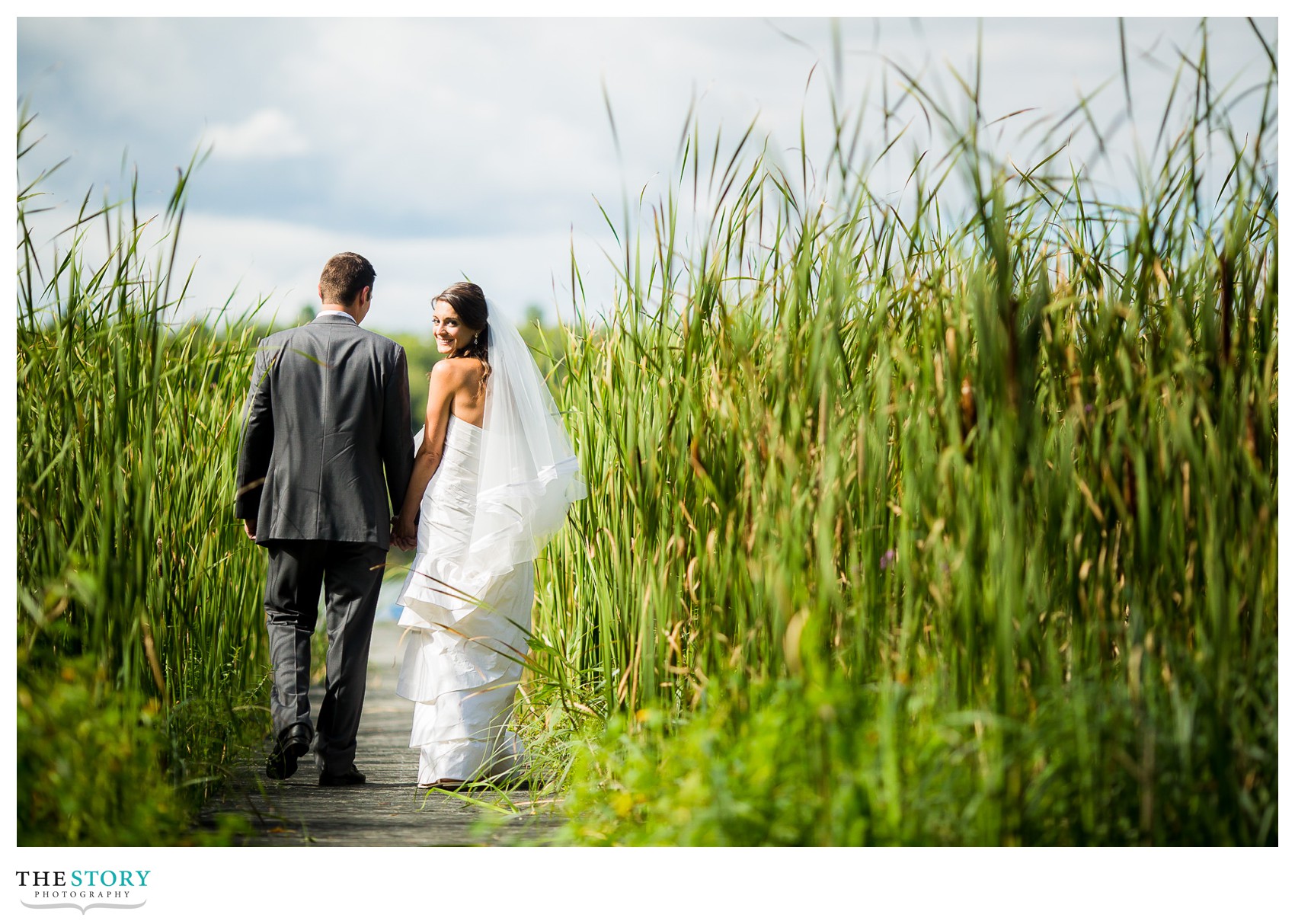 Wellesley Island dock wedding photos