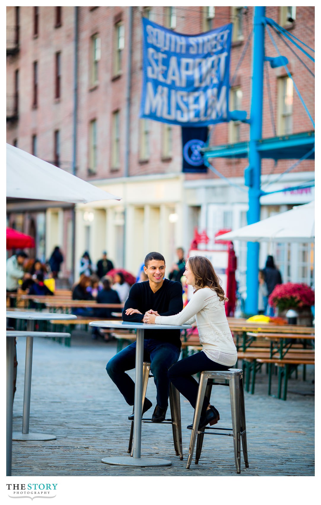 South Street Seaport engagement photography