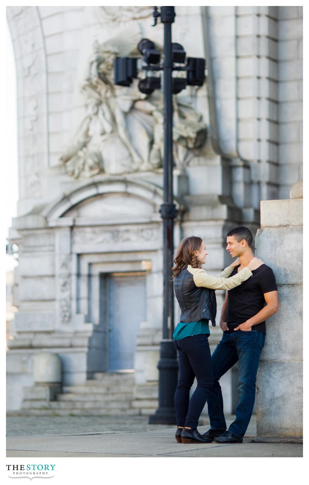 Manhattan Bridge Engagement Photos