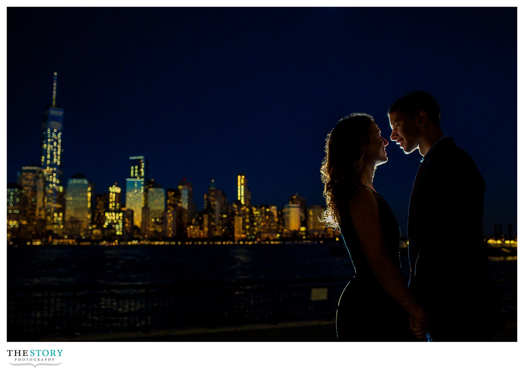 Lower Manhattan New York City Skyline engagement Photography