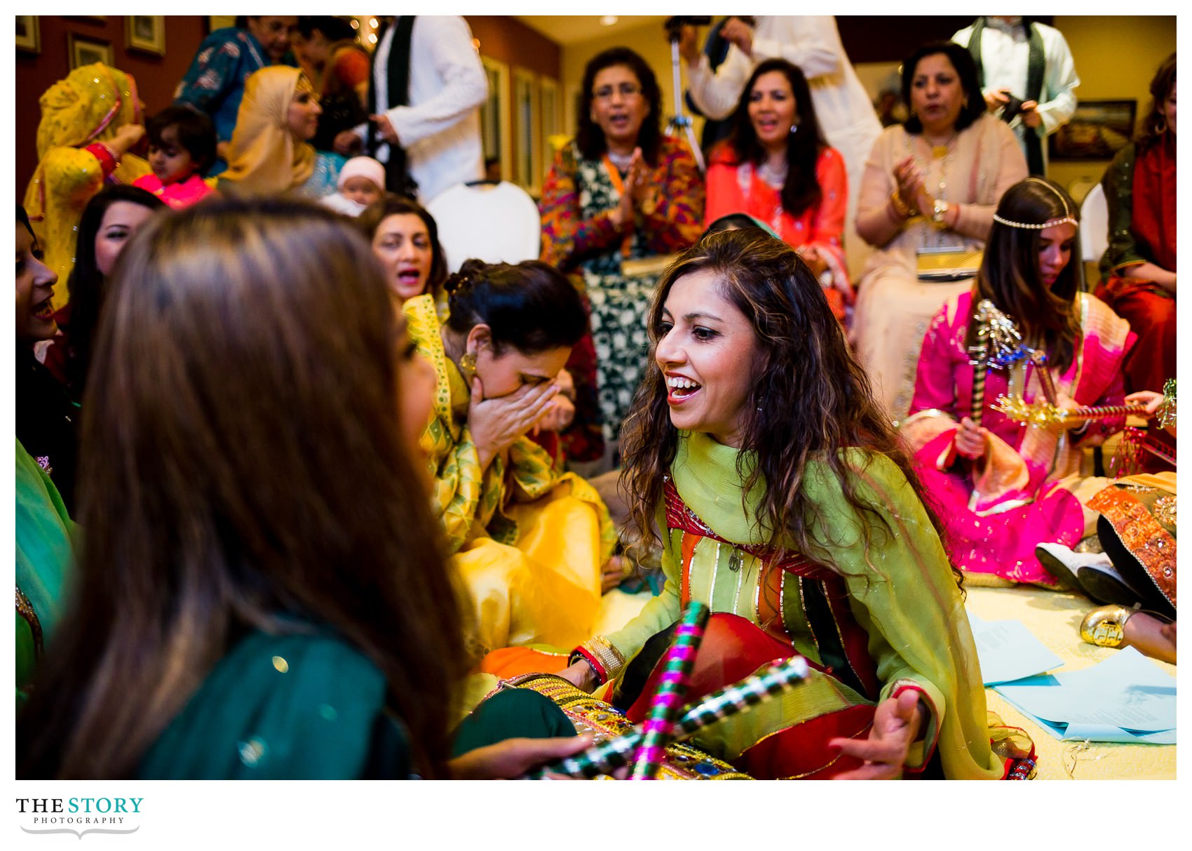 women at Rochester henna celebration