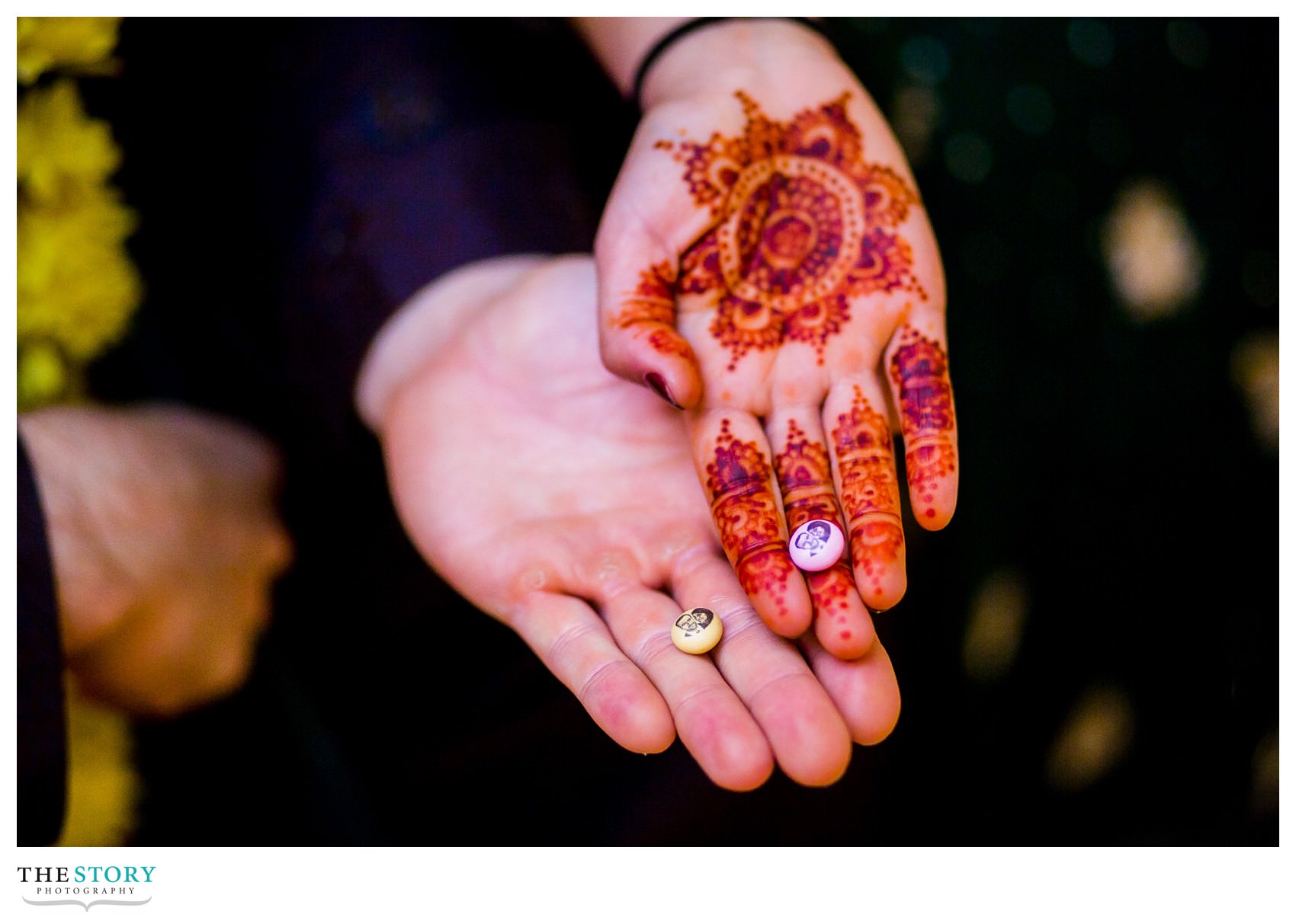 bride's henna and custom sweets for Rochester muslim wedding