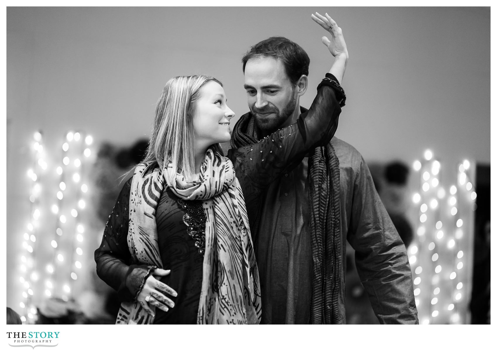 groom's family dances for henna celebration