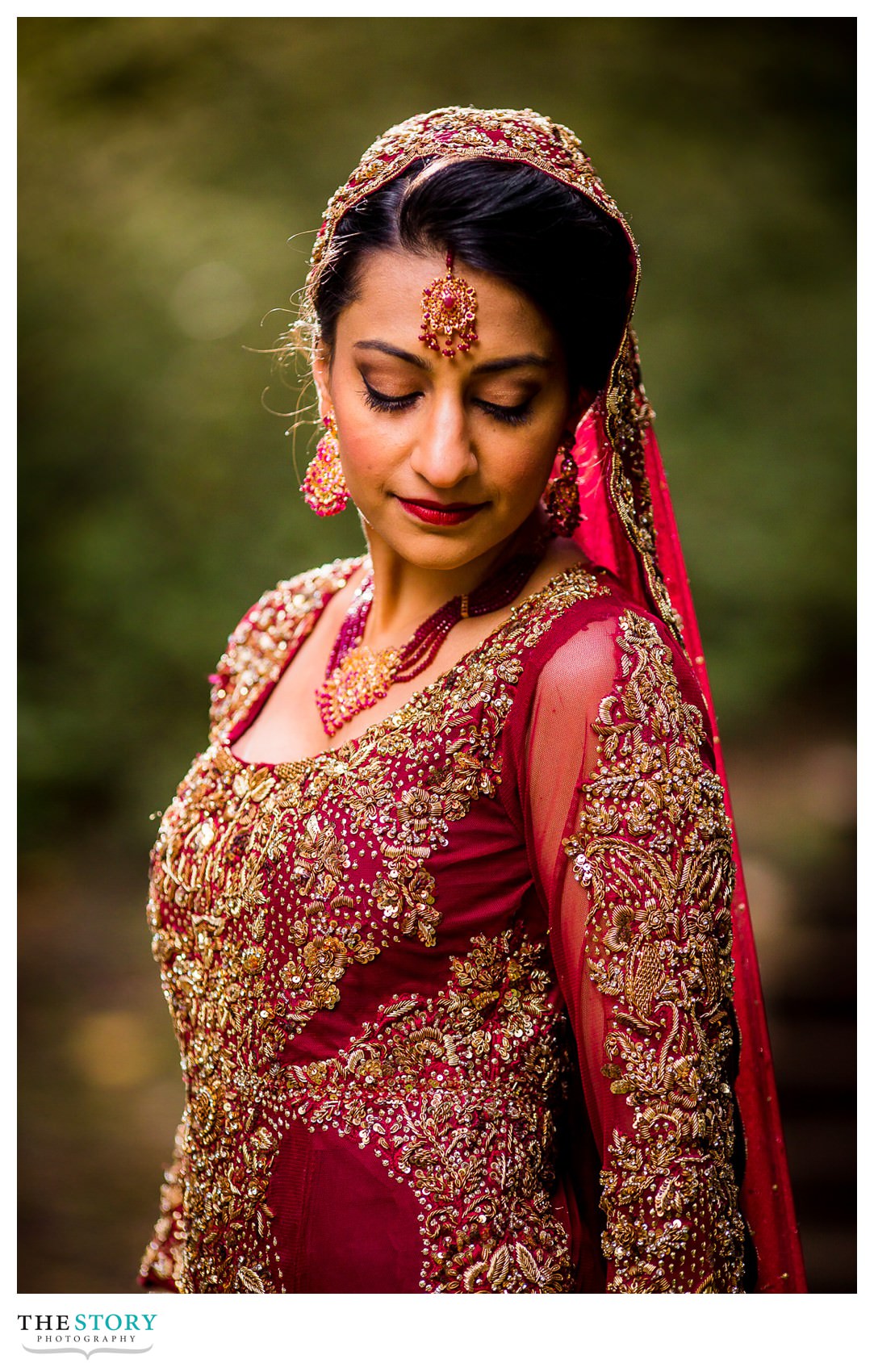 Pakistani bride wedding day portrait