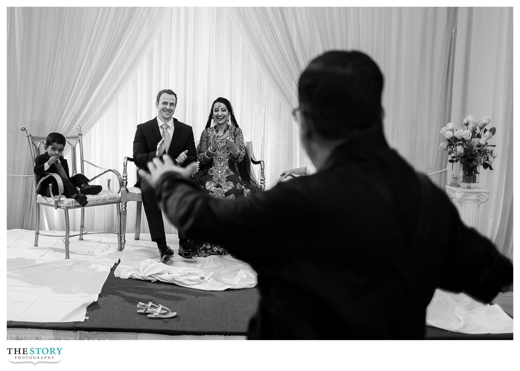 bride and groom enjoy special wedding dance