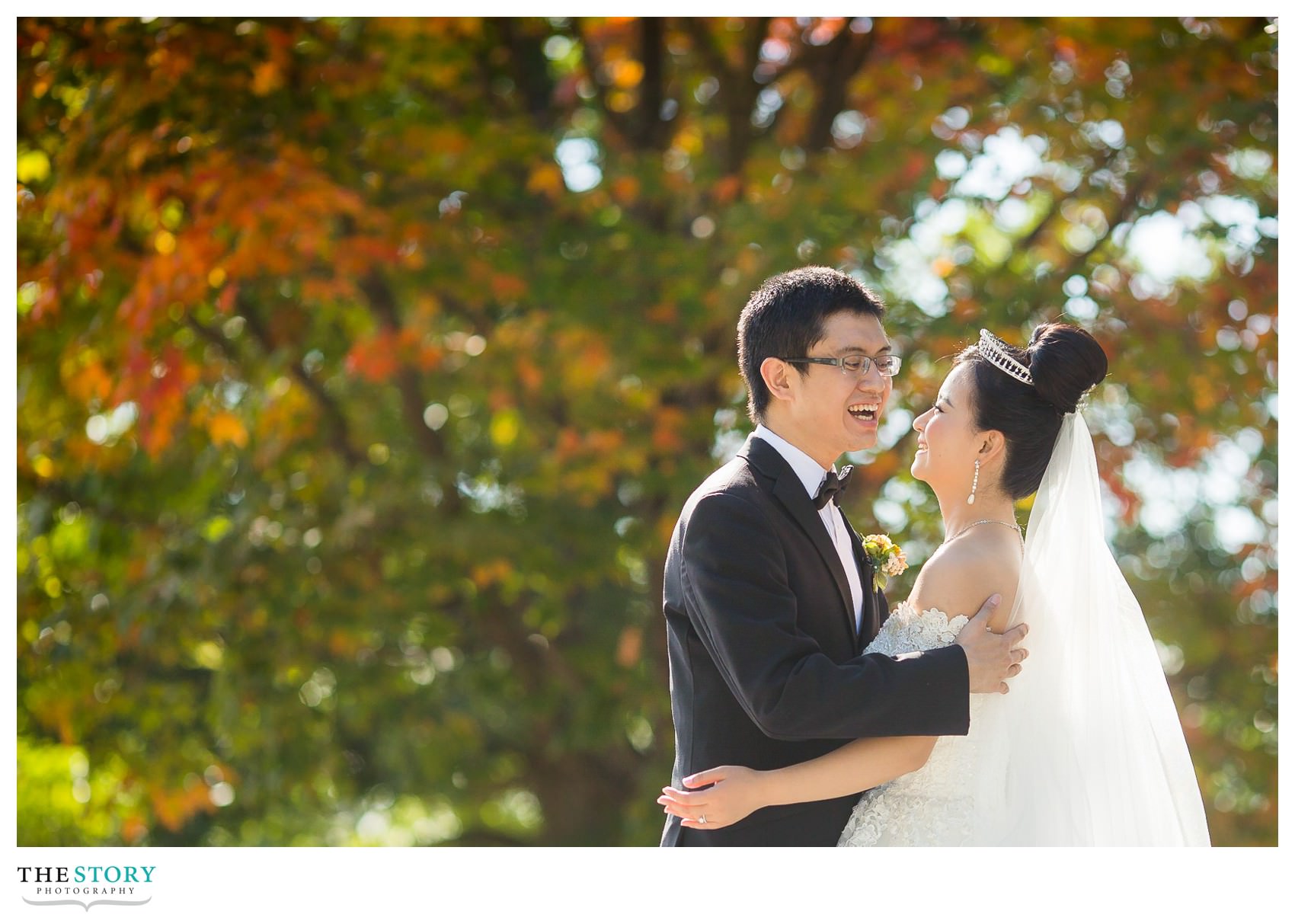 Cornell University wedding photography on campus