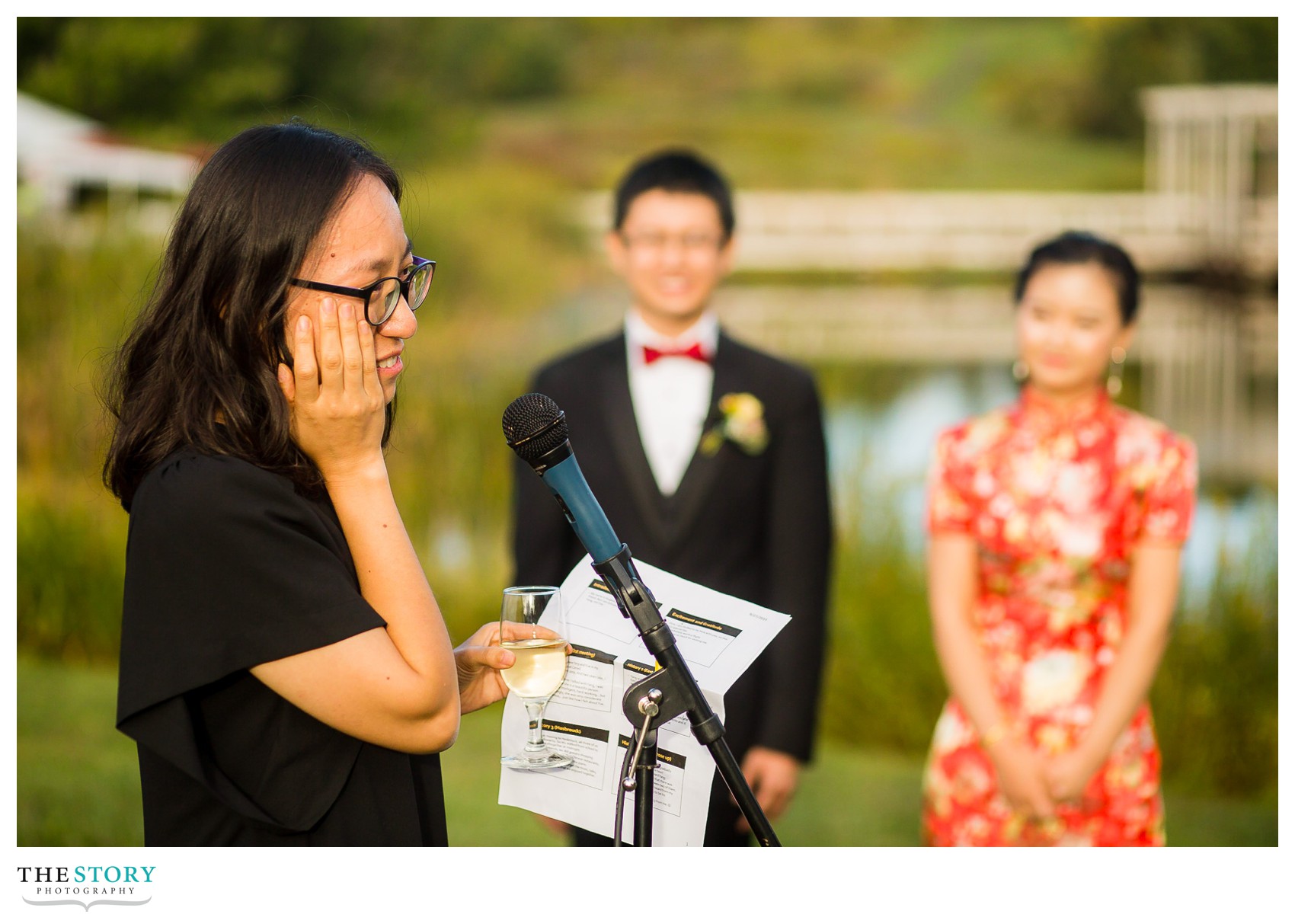 wedding reception photos at F.R. Newman Arboretum at Cornell Plantations