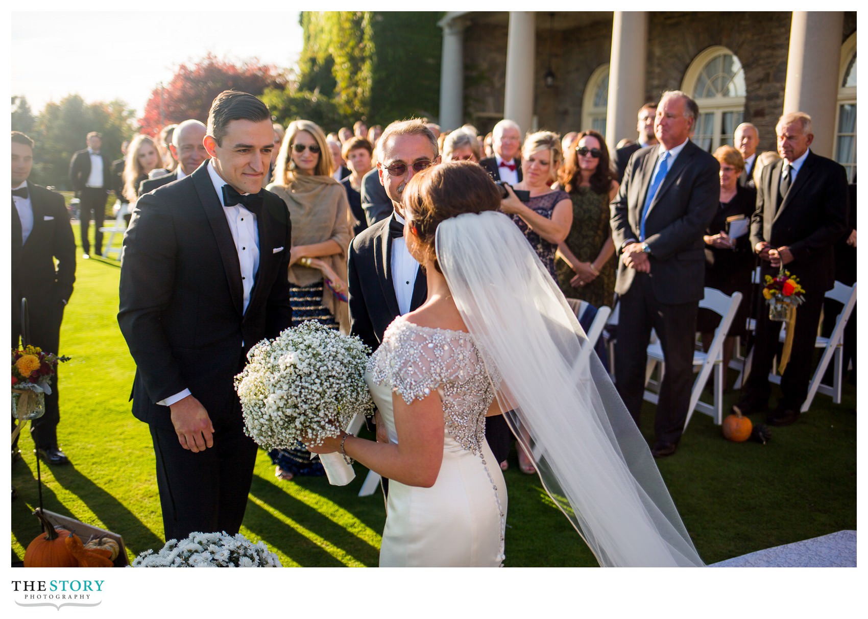 wedding ceremony at Onondaga Country Club