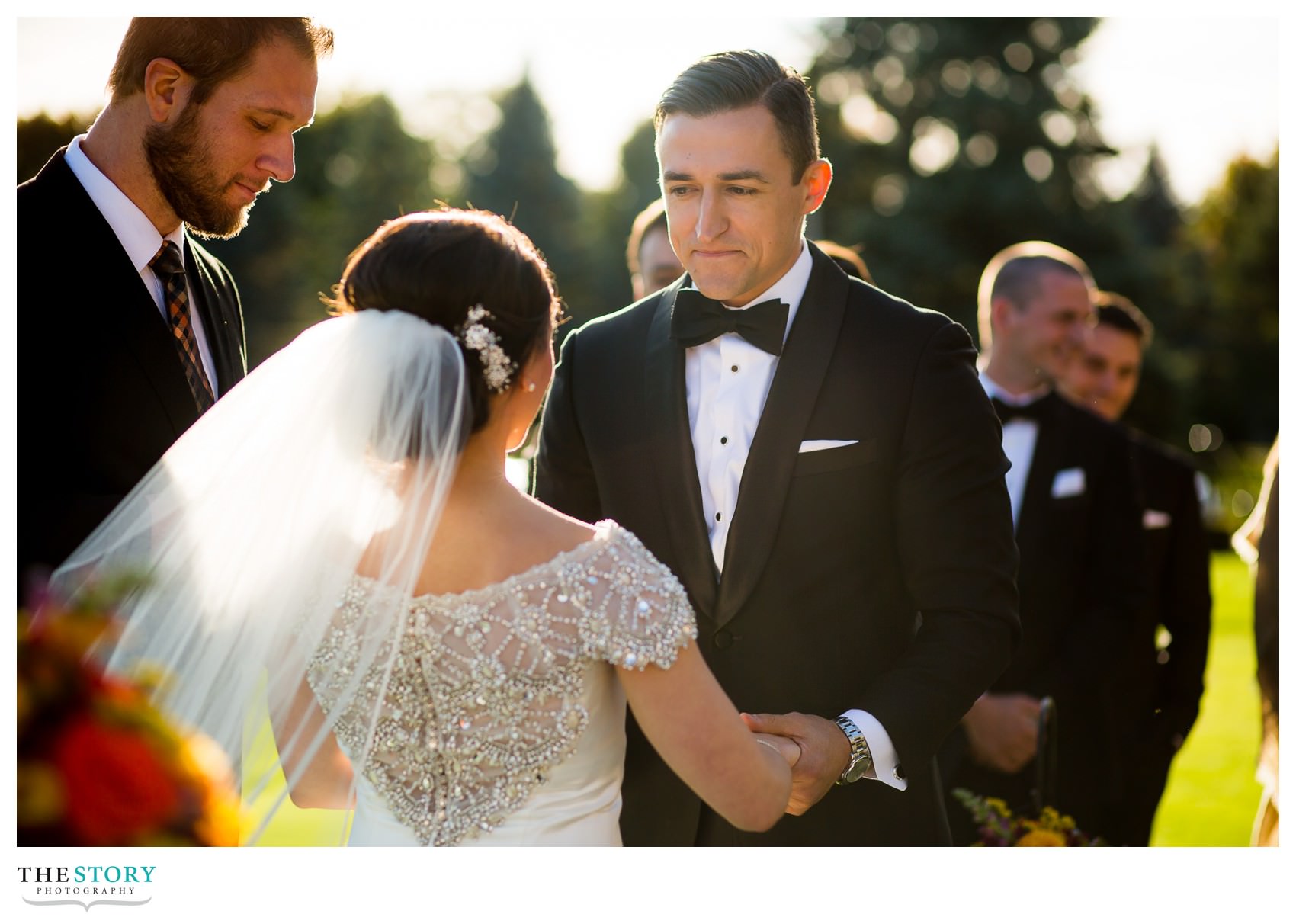 Onondaga Country Club wedding ceremony photos