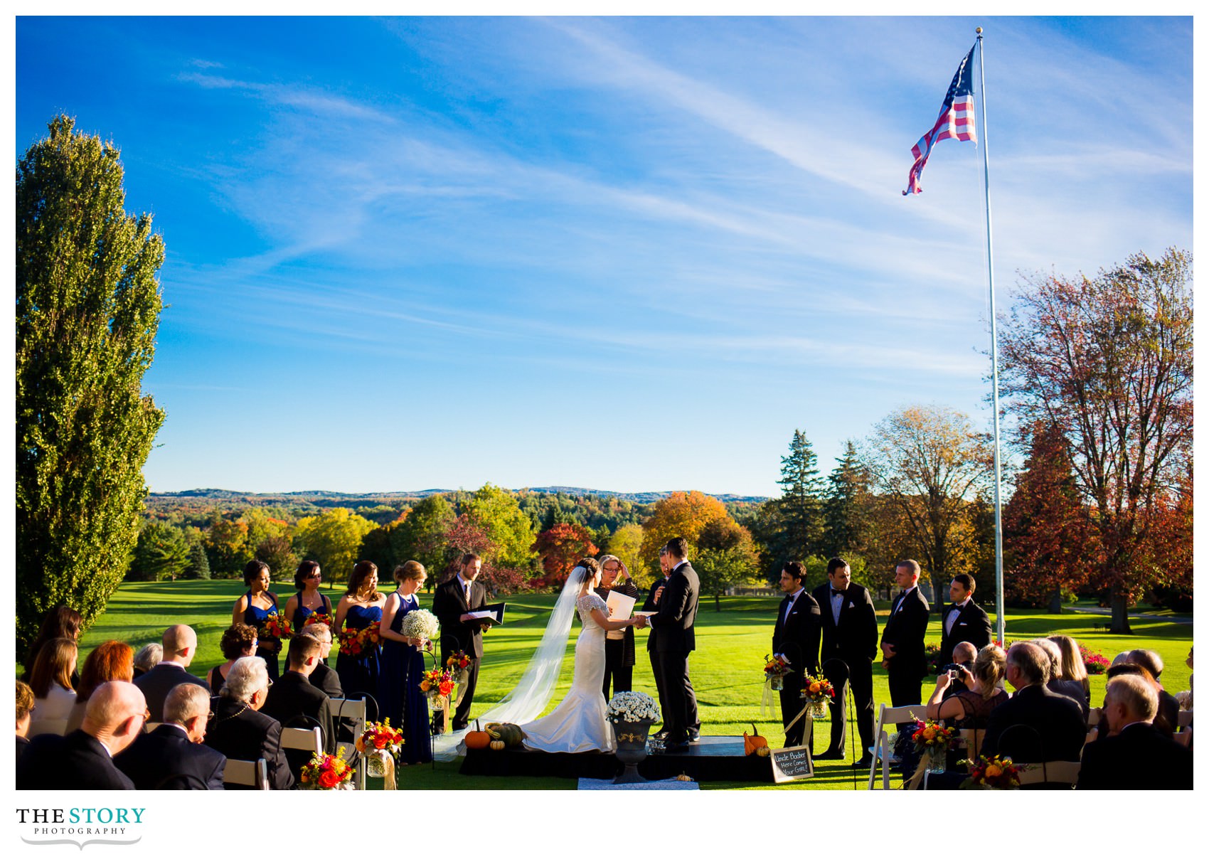 fall wedding at Onondaga Country Club