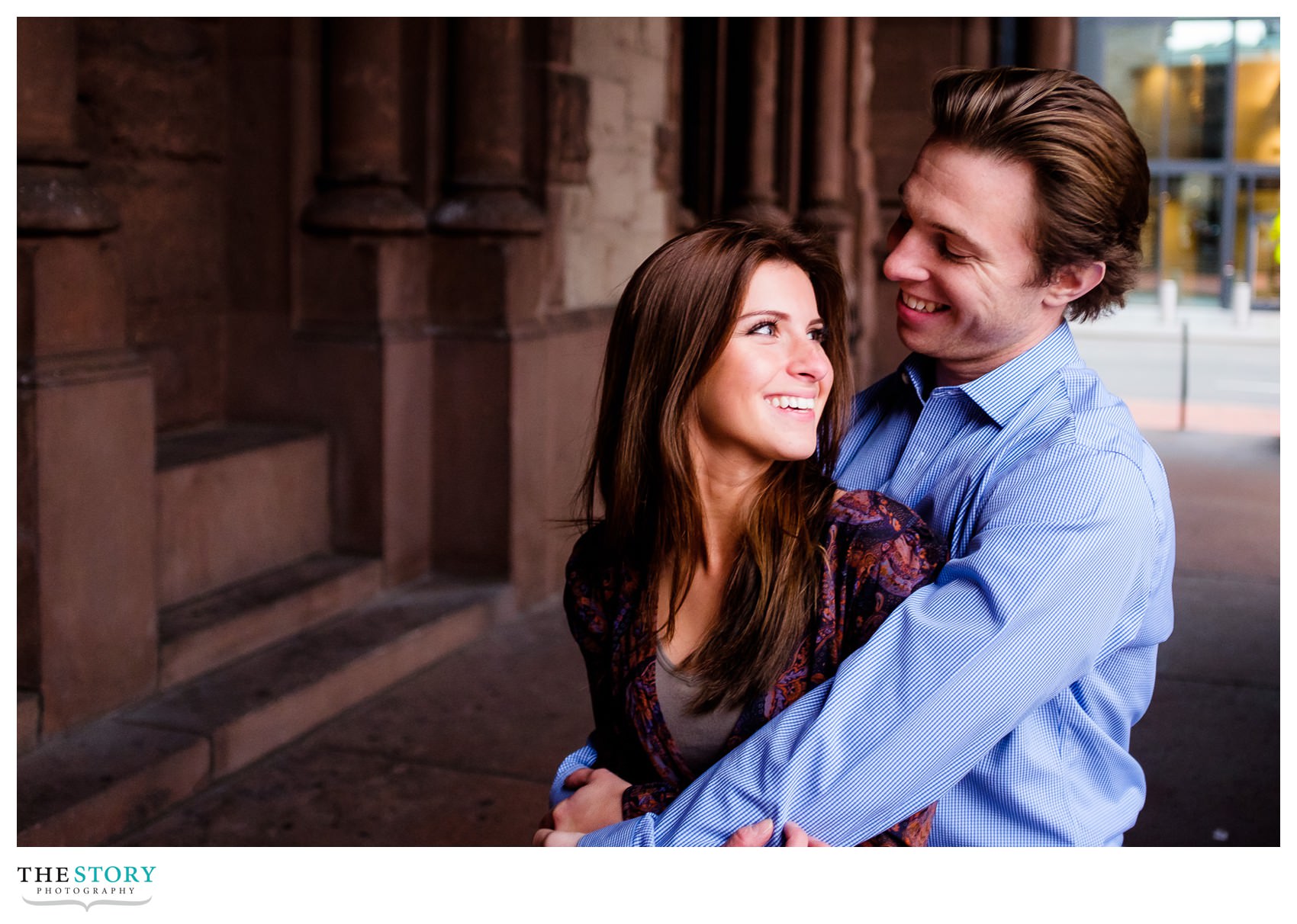 Copley Square engagement photography