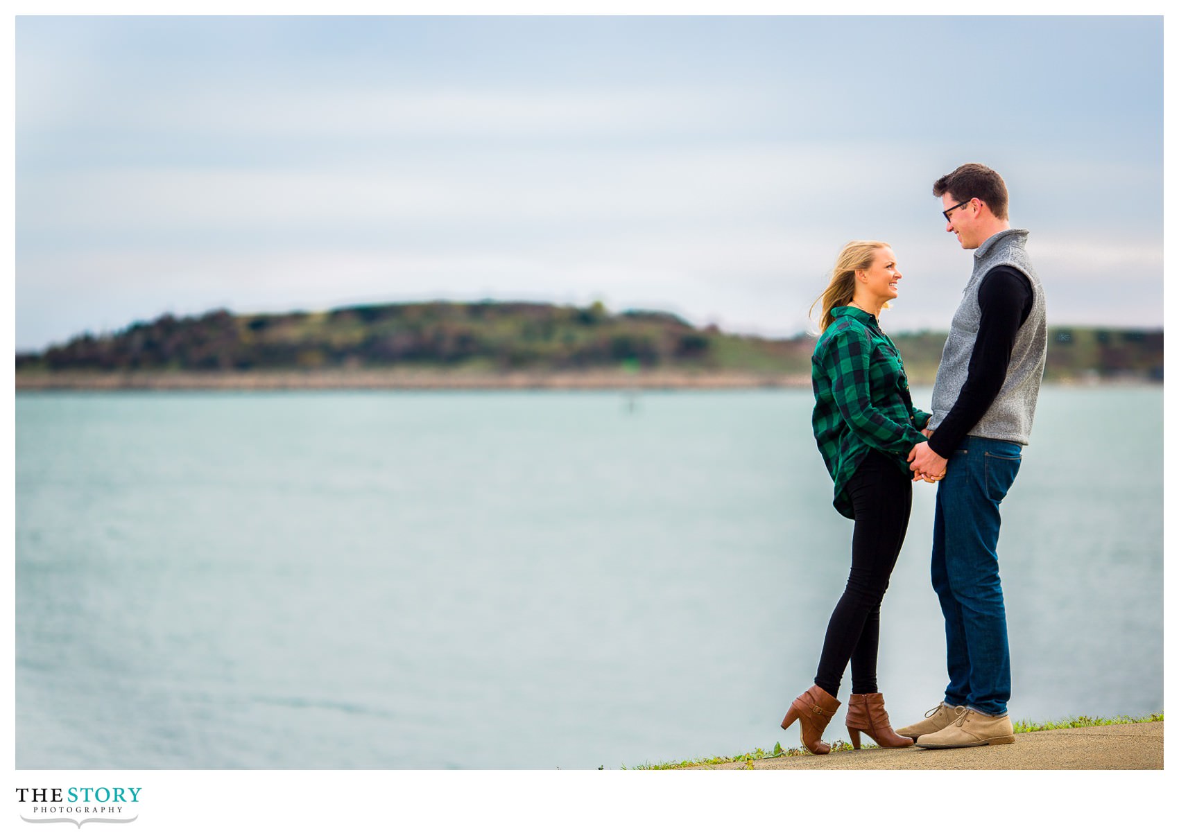 Castle Island engagement photography in Boston