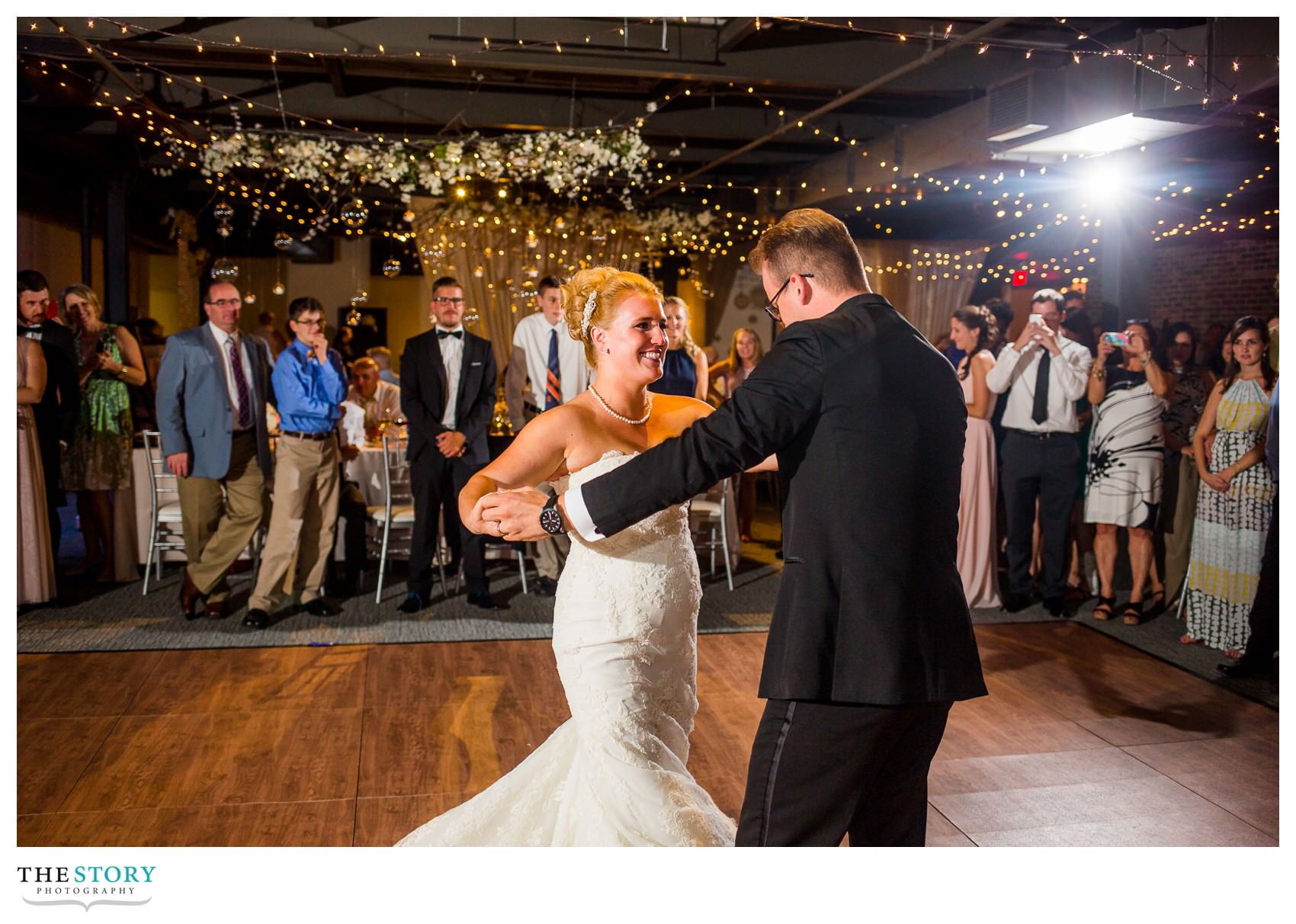 sky armory wedding reception photos