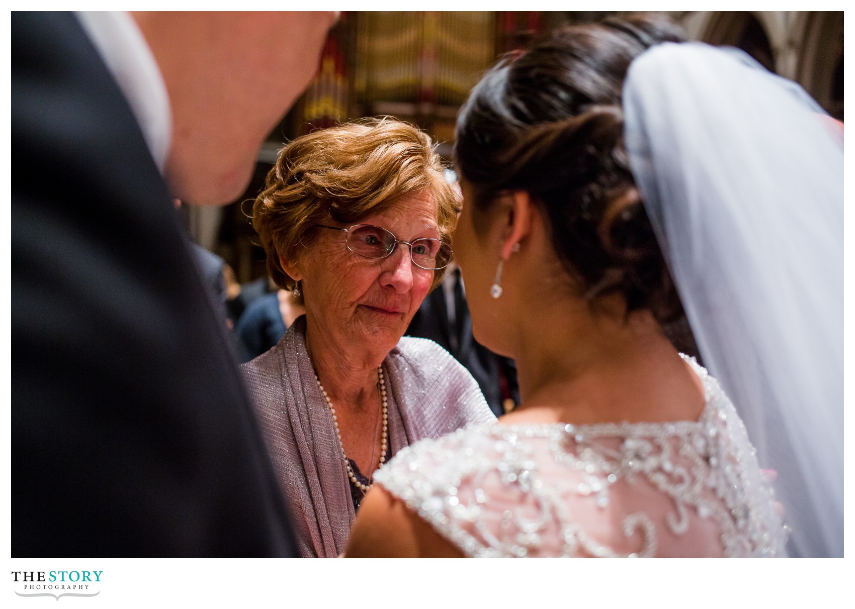 wedding ceremony at cathedral of immaculate conception