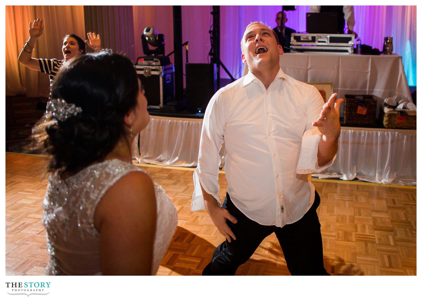 bride & groom dance at syracuse wedding reception