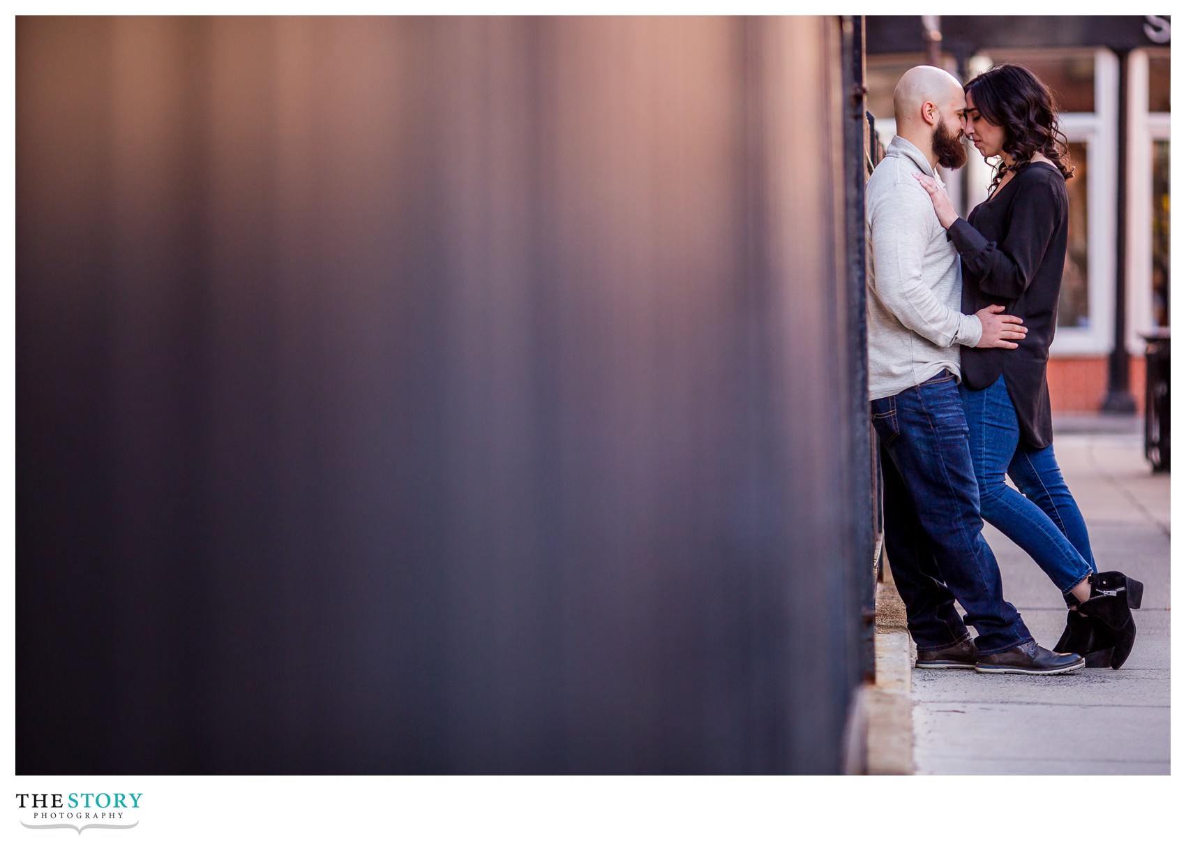 North End engagement photos in Boston