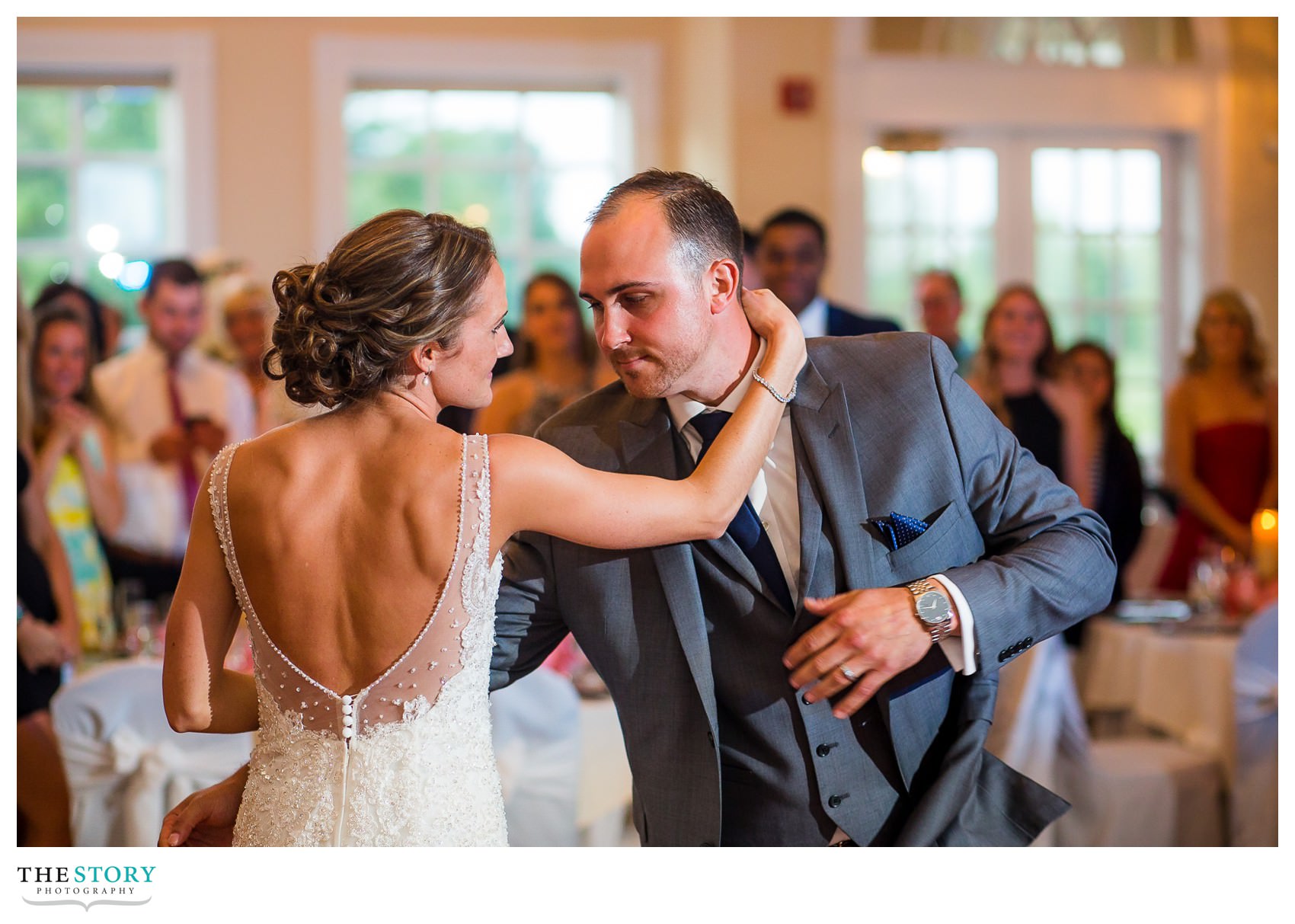 first dance at Hiland Park Country Club wedding reception