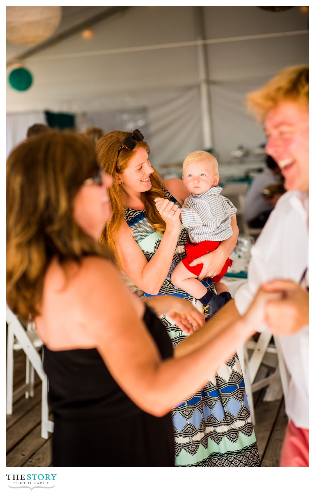 tent wedding reception at Antique Boat Museum