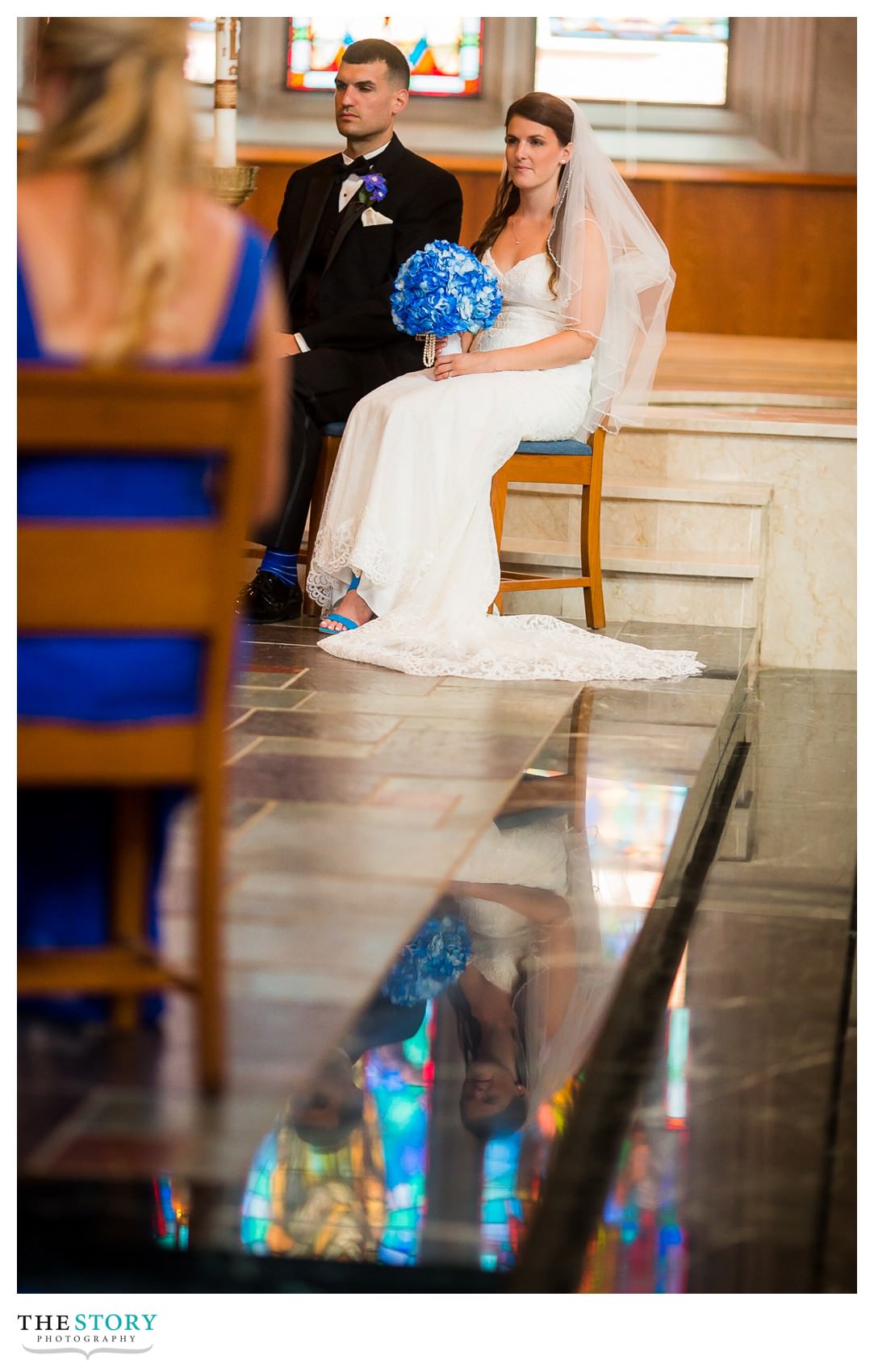 wedding photos at Blessed Sacrament Syracuse