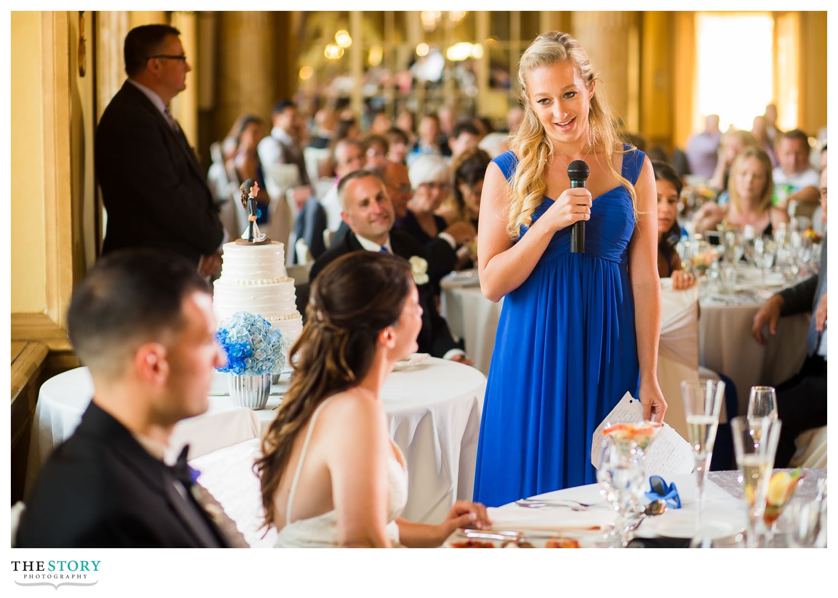 bridesmaid speech at Hotel Syracuse wedding