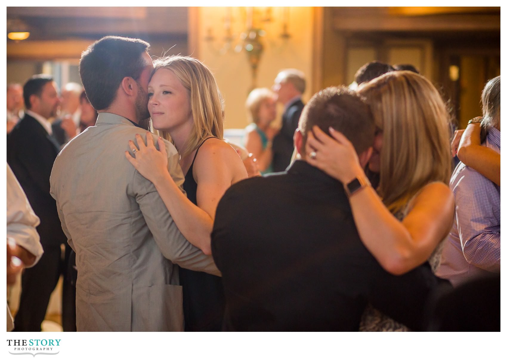 wedding guests at Marriott Syracuse Downtown reception