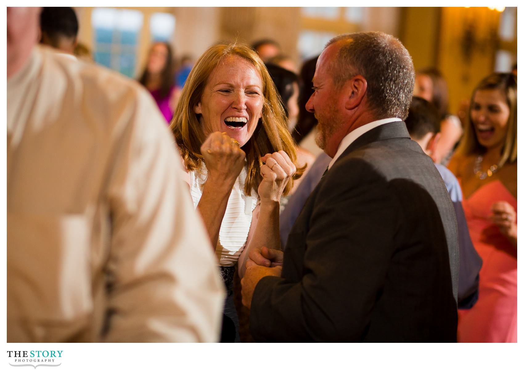 fun for wedding guests at Hotel Syracuse wedding reception