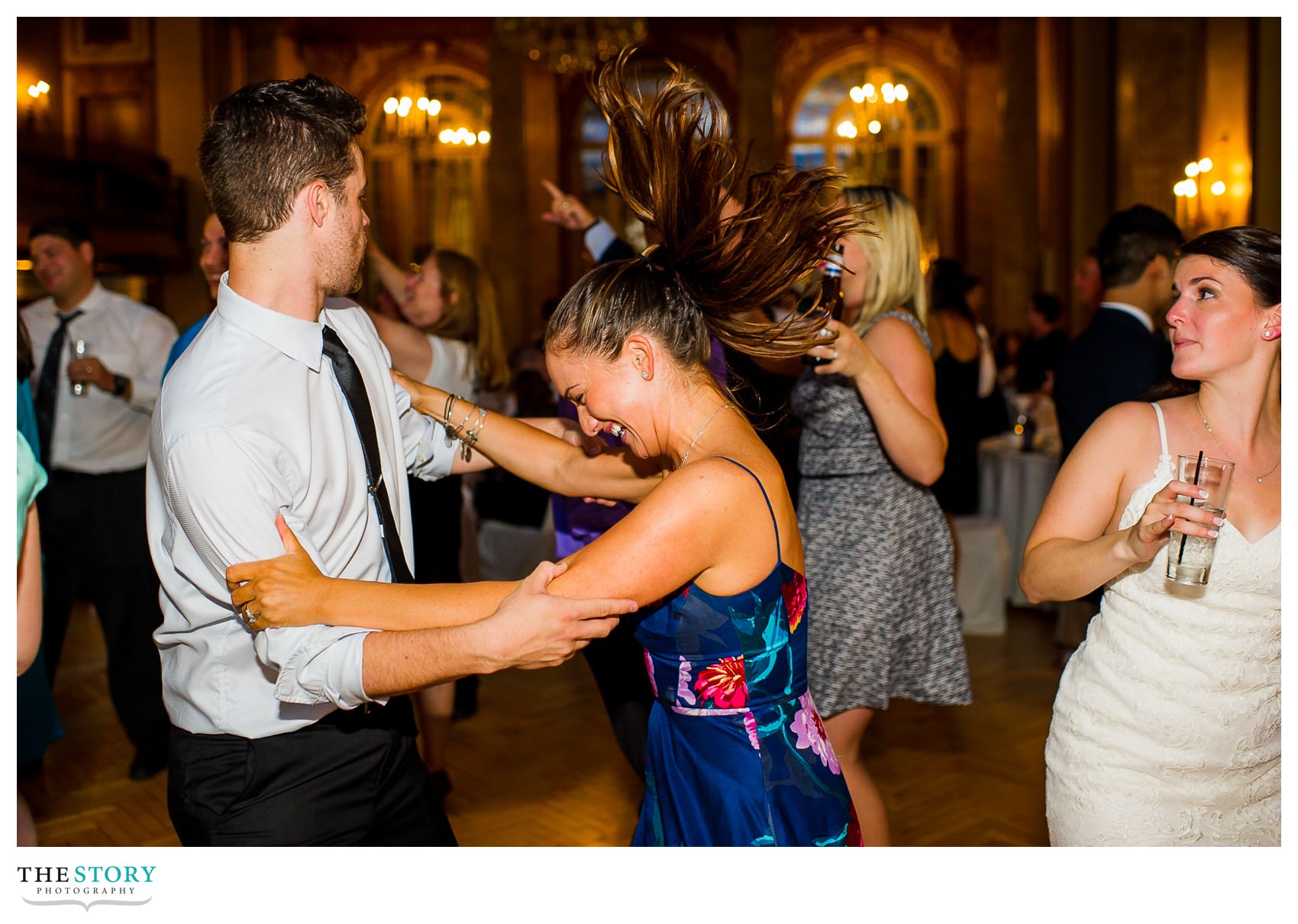 wedding guests party at Marriott Syracuse Downtown