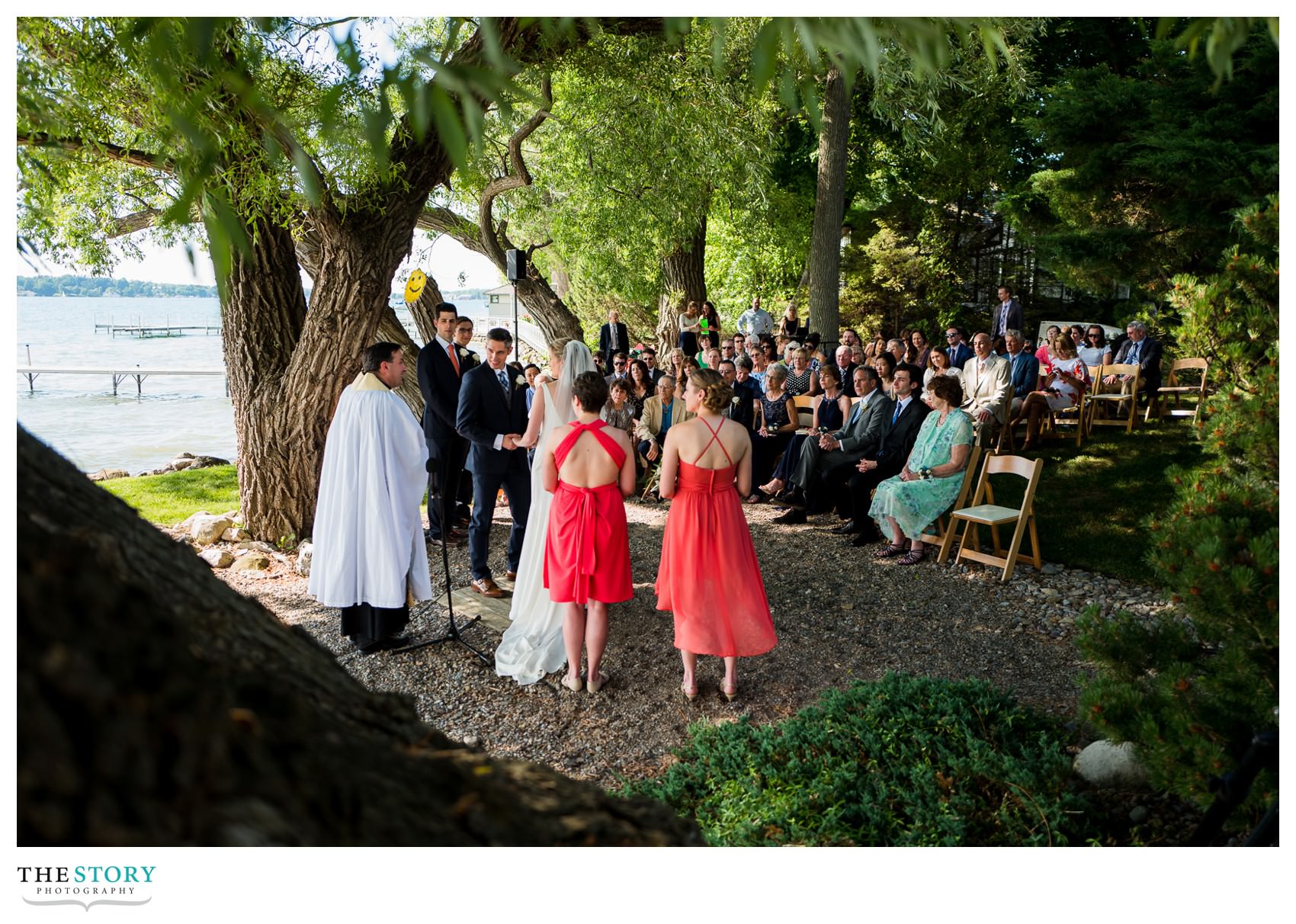 private residence wedding on Skaneateles lake