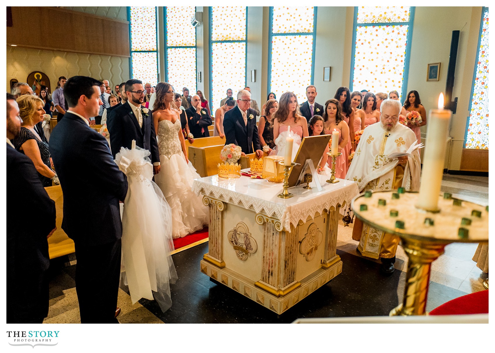 St. Michael's Orthodox wedding ceremony in Geneva, NY