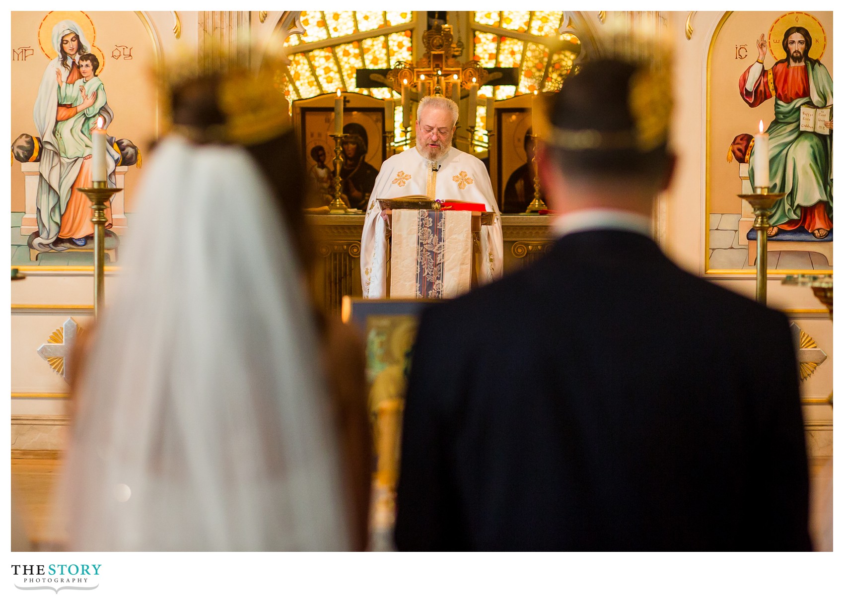 St. Michael's Orthodox wedding ceremony photography