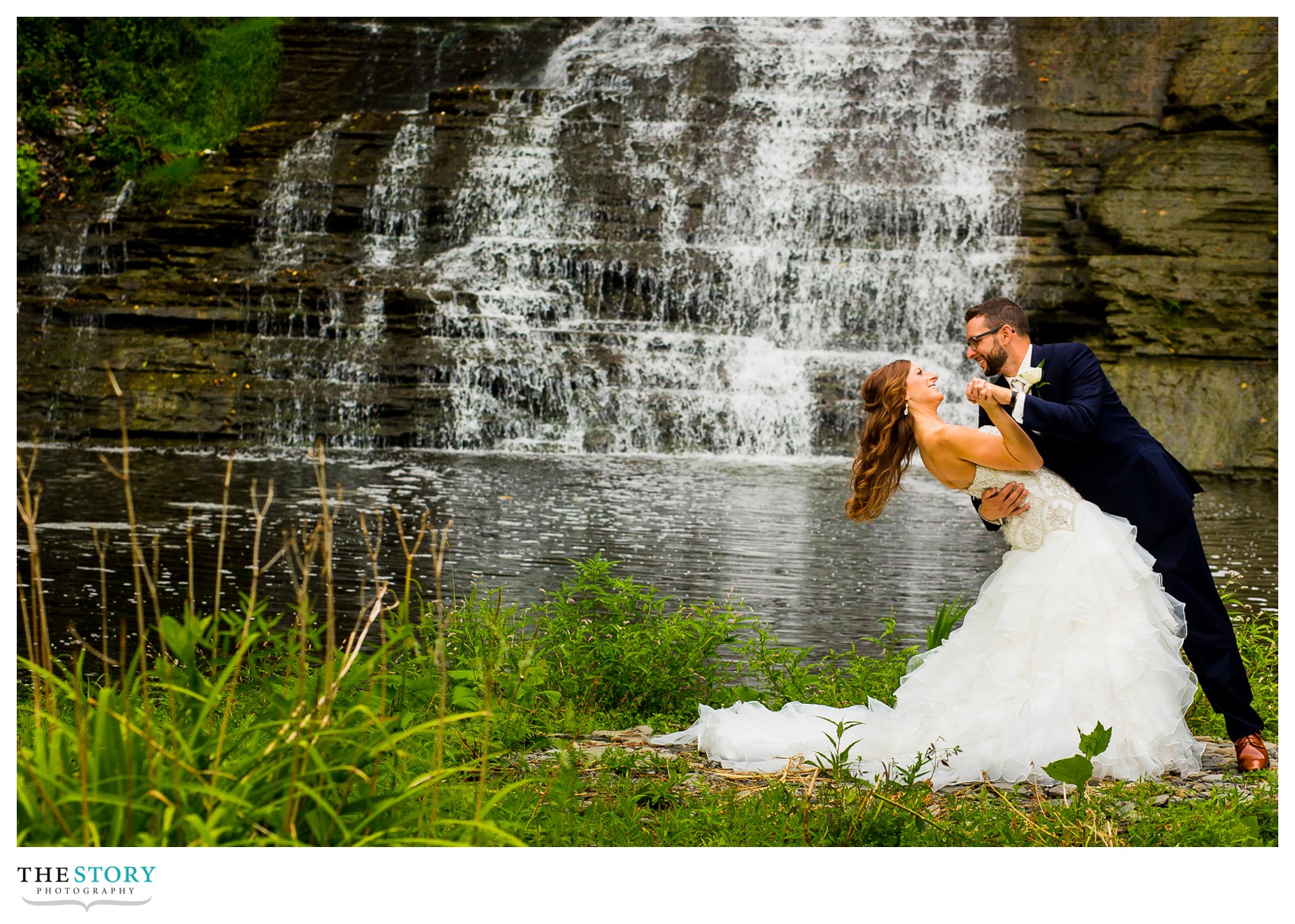 glenora falls wedding photography