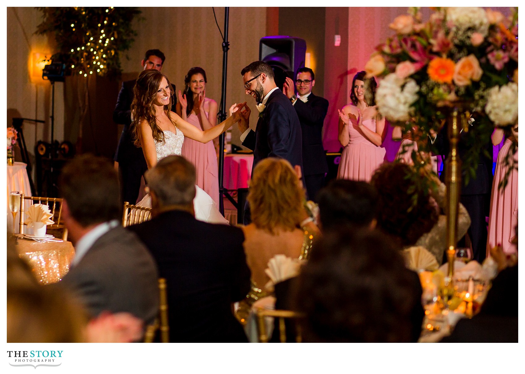 photos at Watkins Glen Harbor Hotel wedding reception