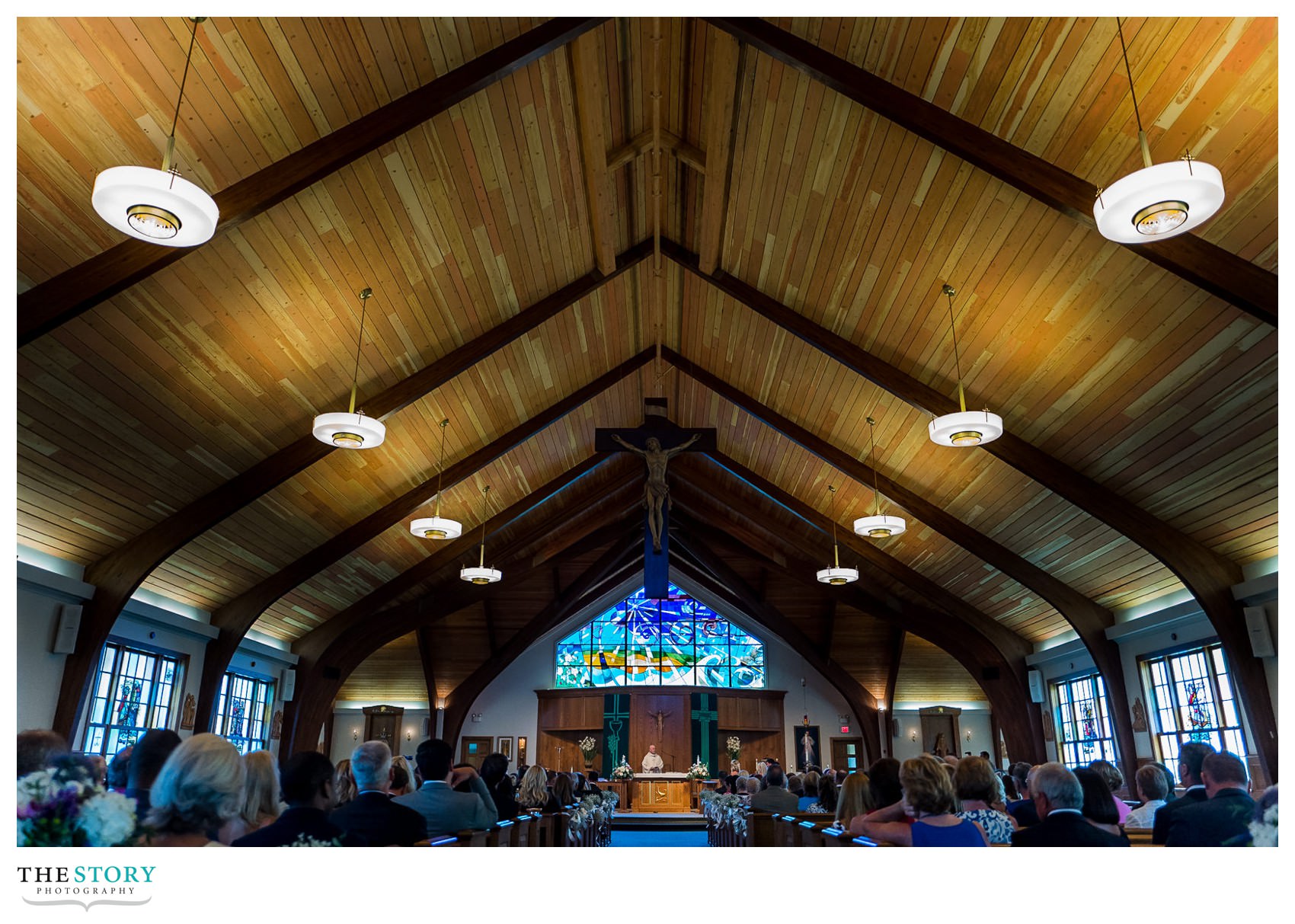 Our Lady of The Cape wedding ceremony