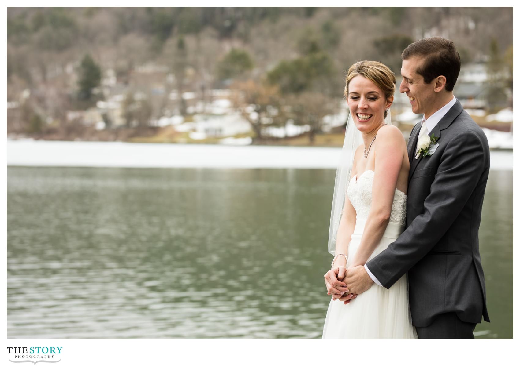 wedding photo at Council Rock Park in Cooperstown