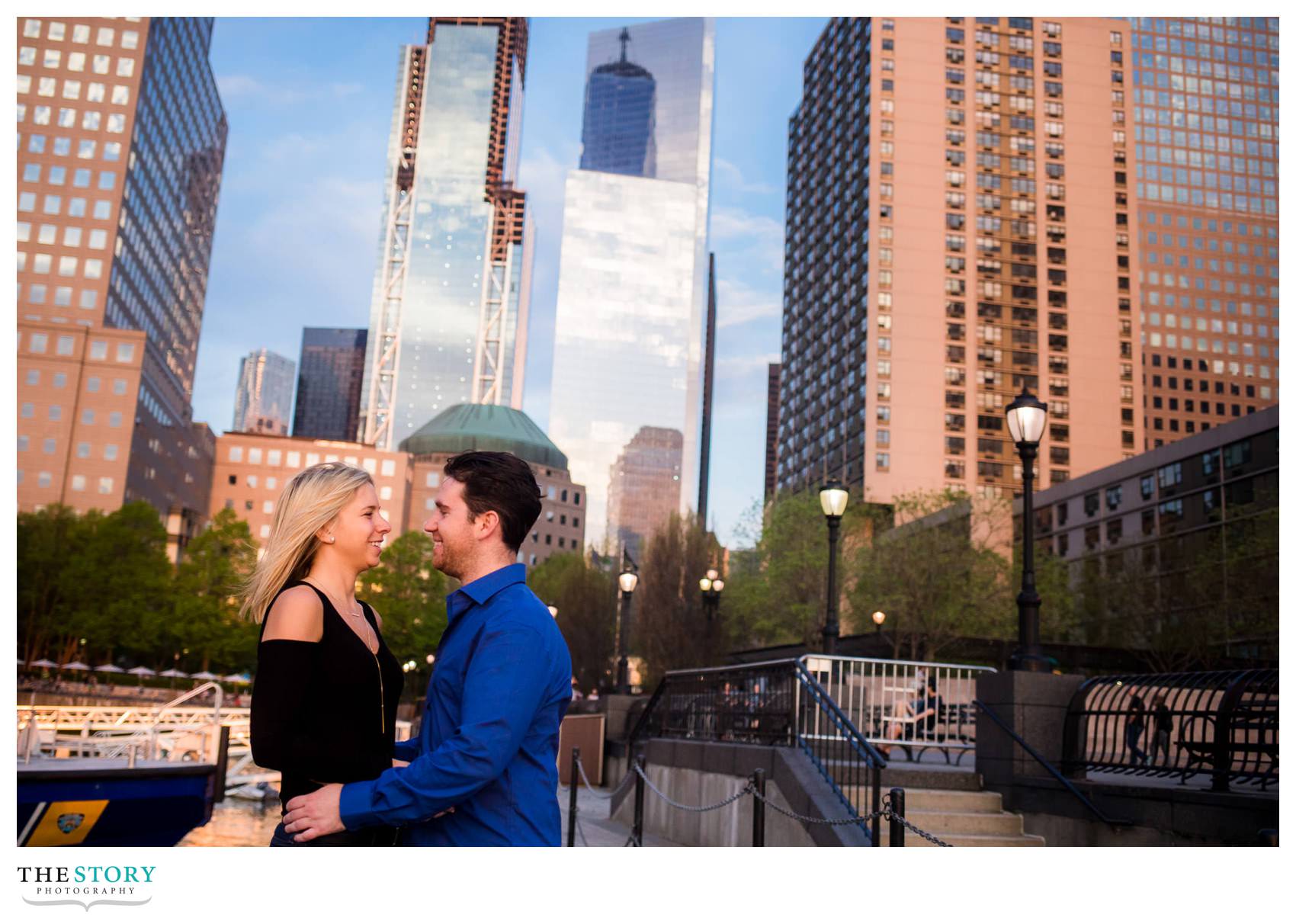 North Cove marina engagement photography