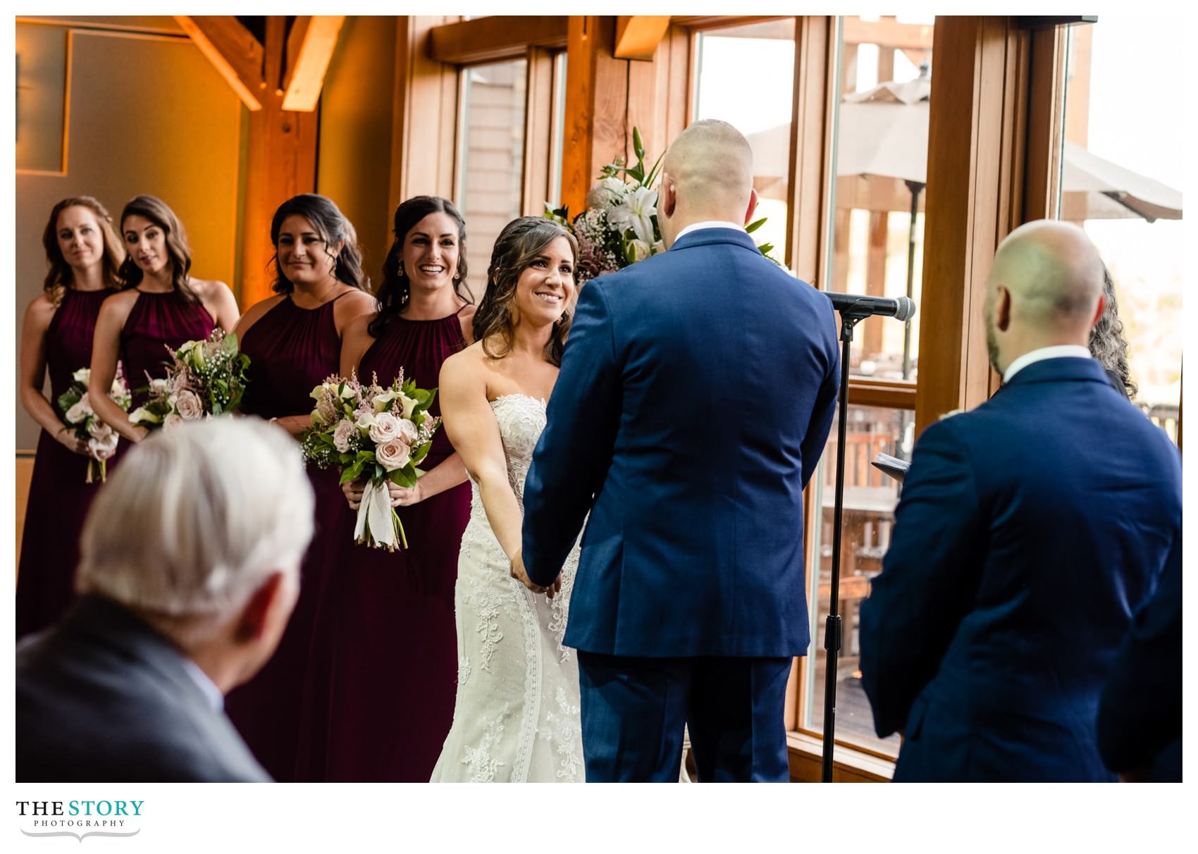 wedding ceremony at The Lodge at Welch Allyn