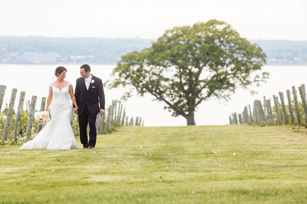 Seneca lake wedding photo at Ventosa