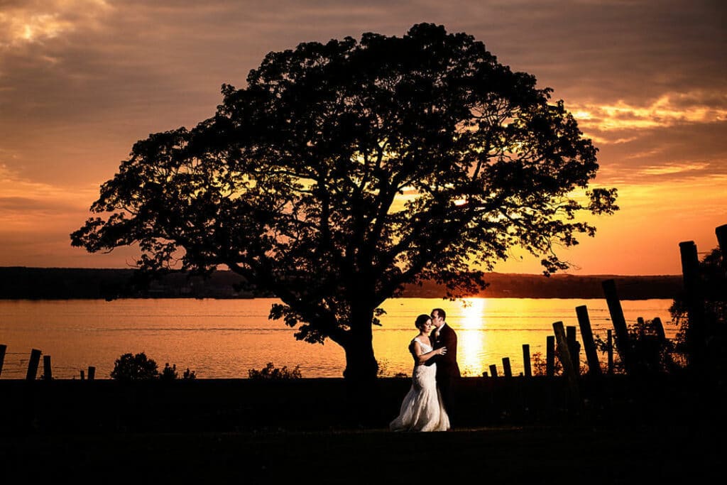 Ventosa Vineyards Wedding Sunset Photo